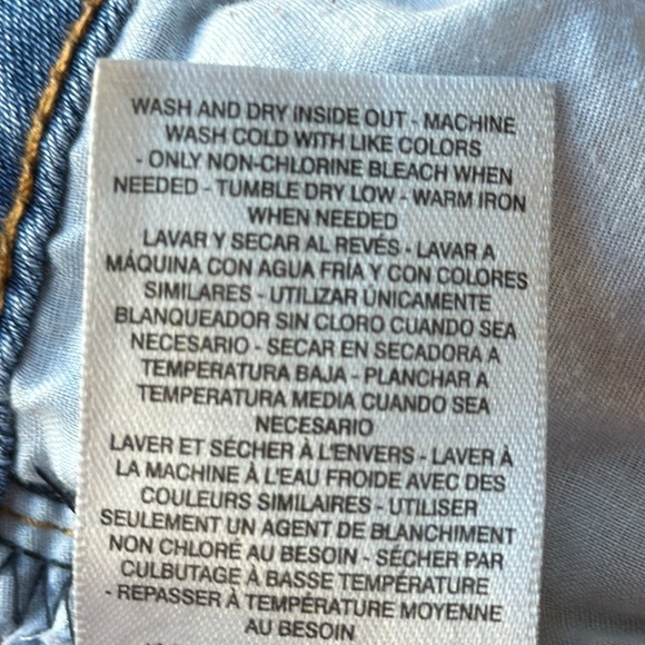 Jessica Simpson rolled crop skinny blue jeans, size 14/32 - Picture 15 of 15